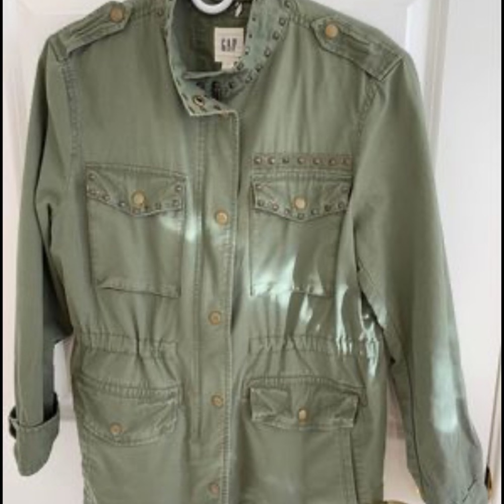 Utility Jacket, Ladies Army Green Jacket from the GAP! Size Small.  $50
